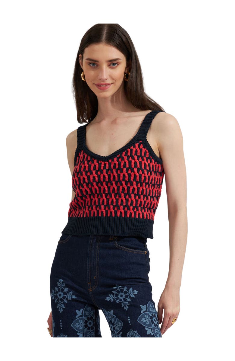 La DoubleJ Winset Crop Top Navy, Main, color, Navy