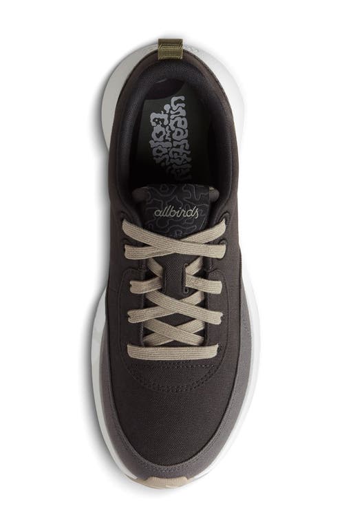Allbirds Courier Twill Sneaker In Natural Black/blizzard