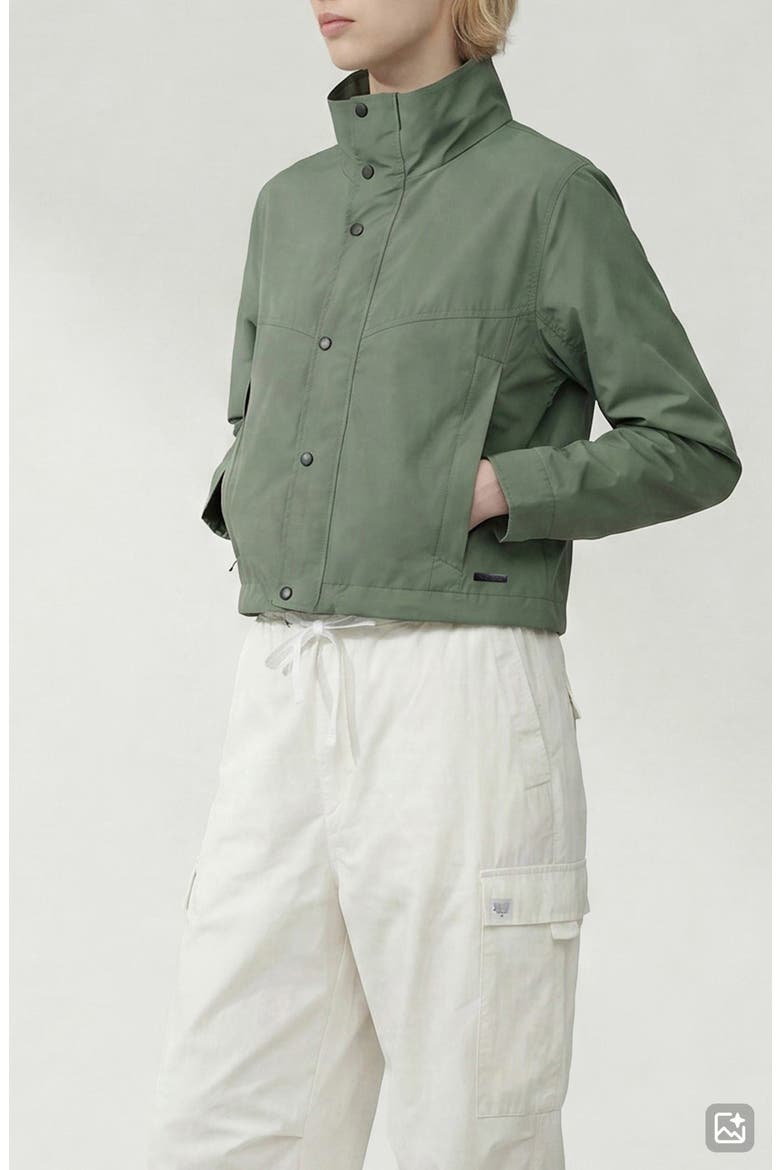 Skyler Short Water Repellent Windbreaker, Alternate, color, SAGE