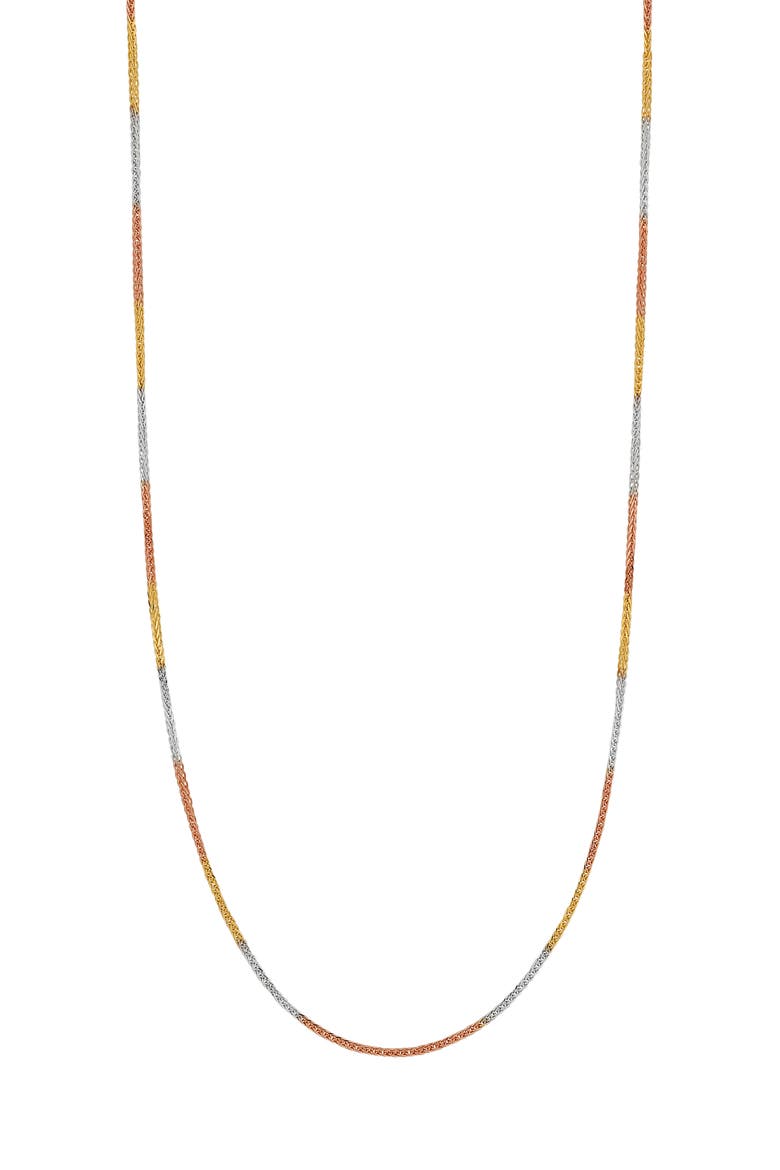 14K Gold Kiera Chain Necklace (Nordstrom Exclusive), Main, color, 14K WHITE YELLOW ROSE GOLD