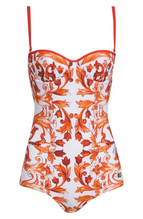 Majolica Balconette One-Piece Swimsuit