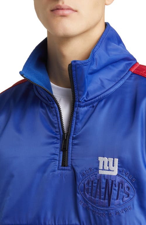 HUGO BOSS BOSS X NFL FUMBLE MIXED MEDIA QUARTER ZIP PULLOVER
