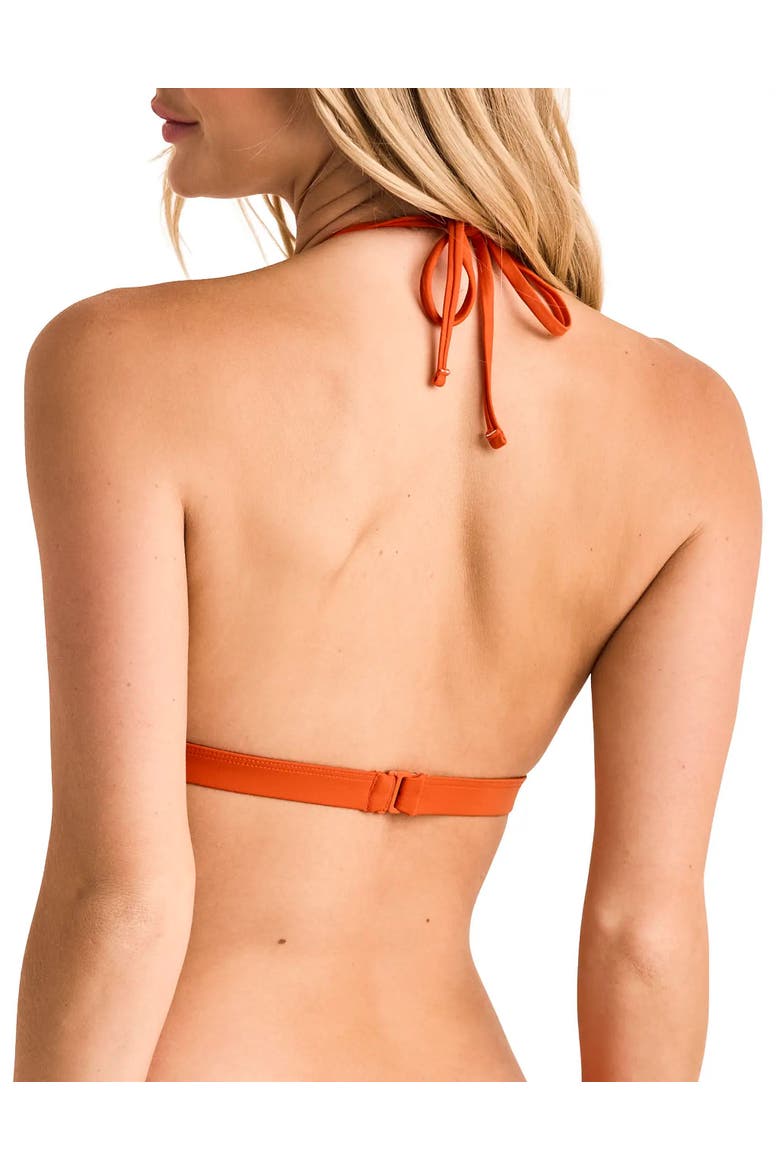 Terri Swimwear Bikini Top, Alternate, color, Dark orange