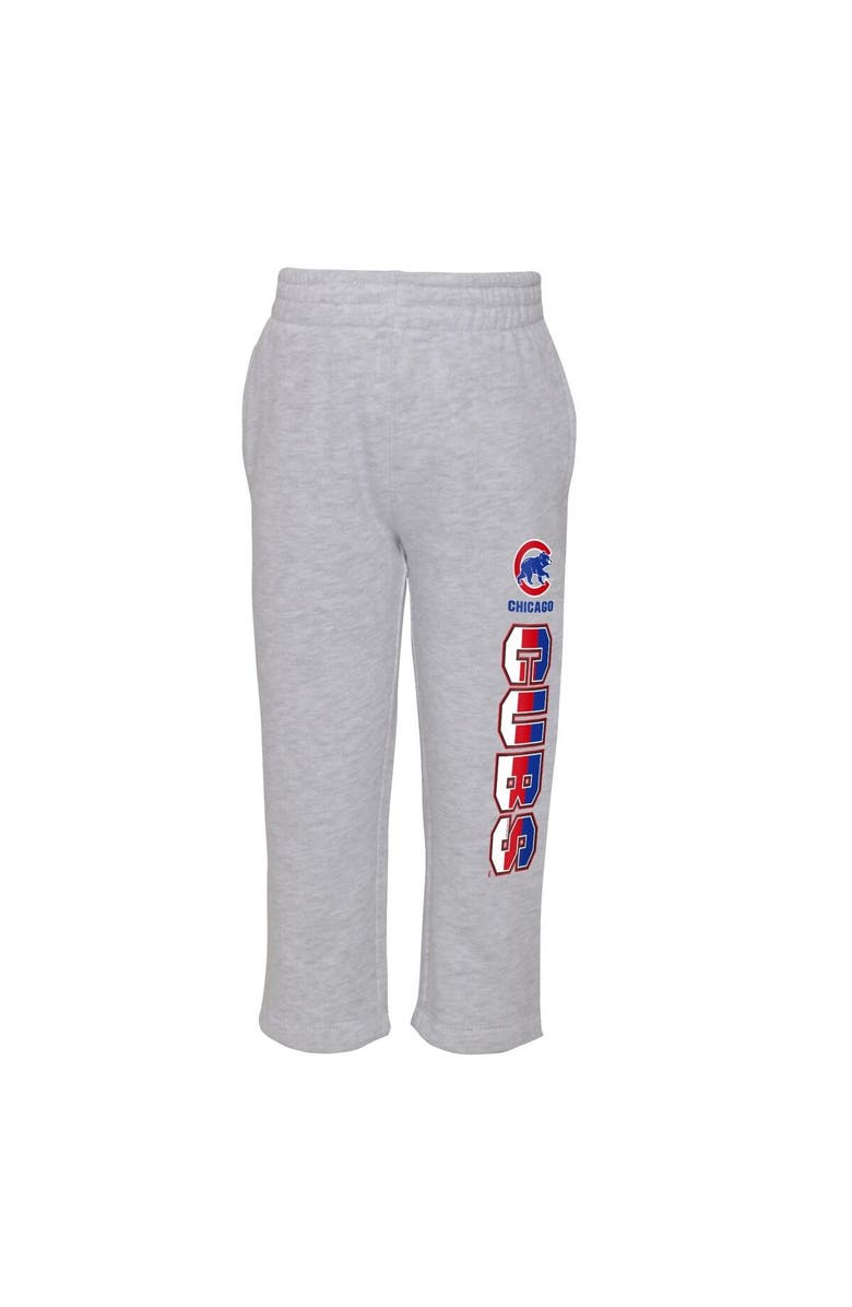 Outerstuff Infant Royal/Heather Gray Chicago Cubs Playmaker Pullover Hoodie & Pants Set, Alternate, color,