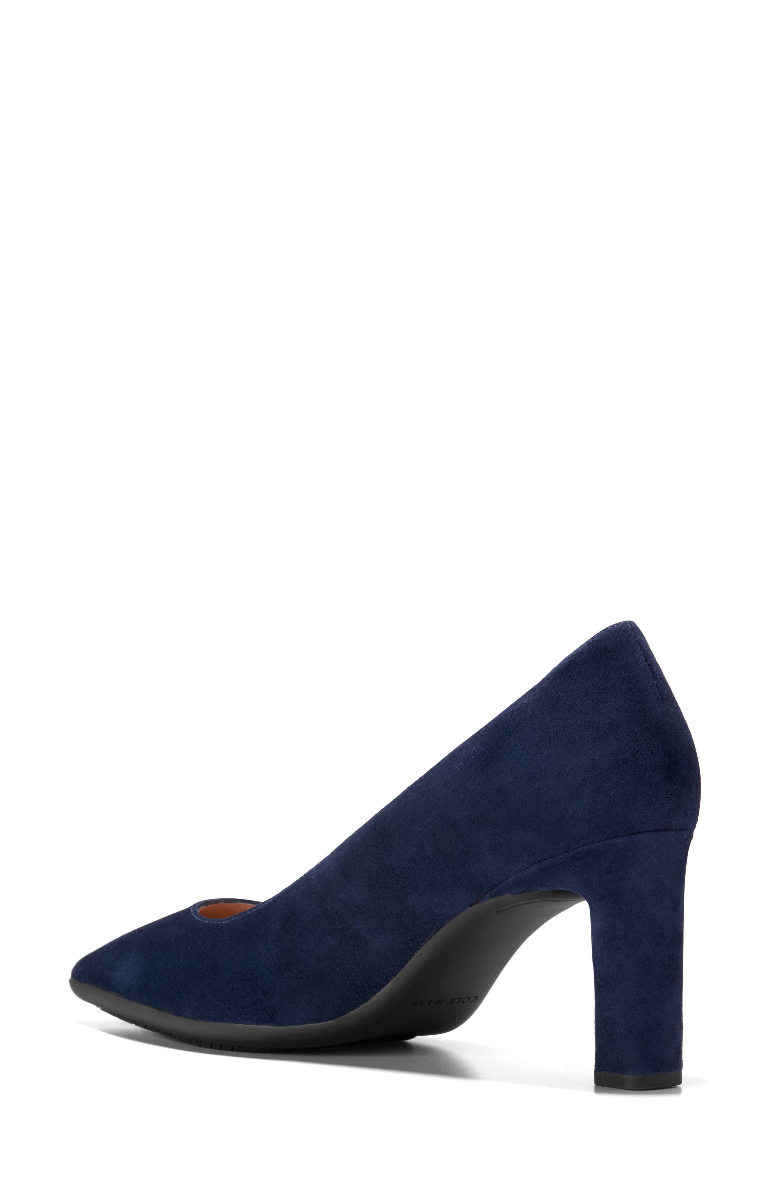 Cole Haan Grand Ambition Angelica Pointed Toe Pump, Alternate, color, Midnight Moon Suede