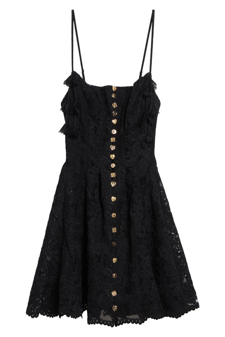 Flamenco Folklore Lace Corset Minidress, Alternate, color, FLAMENCO FOLKLORE