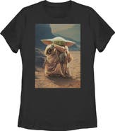 Star Wars: The Mandalorian and Grogu Women's Star Wars The Mandalorian and Grogu The Child Force Poster  Graphic T-Shirt