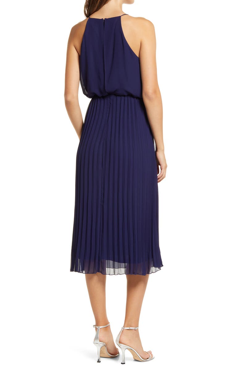 Sam Edelman Sleeveless Pleated Midi Dress, Alternate, color, 