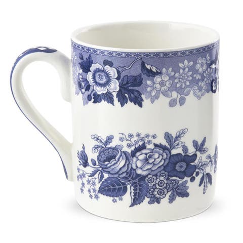 Blue Room Collection 16 Ounce Porcelain Mug
