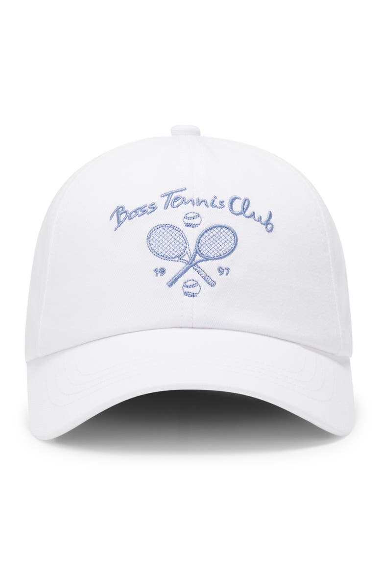 Tennis Club Adjustable 6-Panel Baseball Cap, Alternate, color, WHITE
