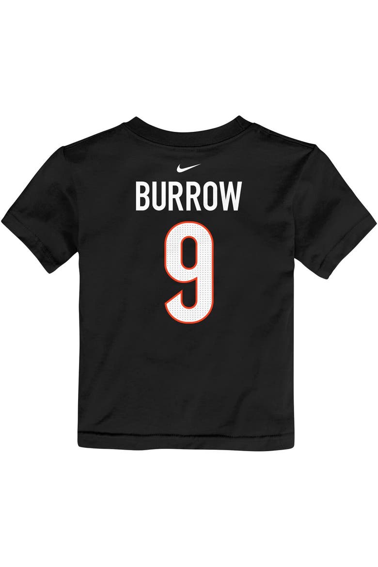 Toddler Nike Joe Burrow Black Cincinnati Bengals Player Name & Number T-Shirt, Alternate, color, Black