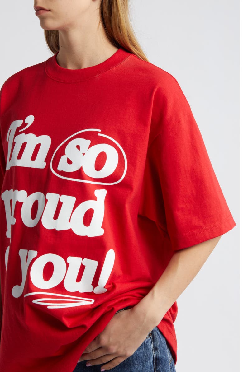 Dressed in Lala I'm So Proud of You Cotton Graphic T-Shirt, Alternate, color, 