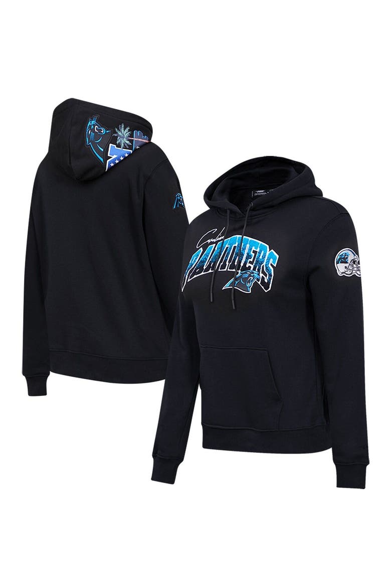 Women's Pro Standard Black Carolina Panthers Local Patch Pullover Hoodie, Main, color, Black