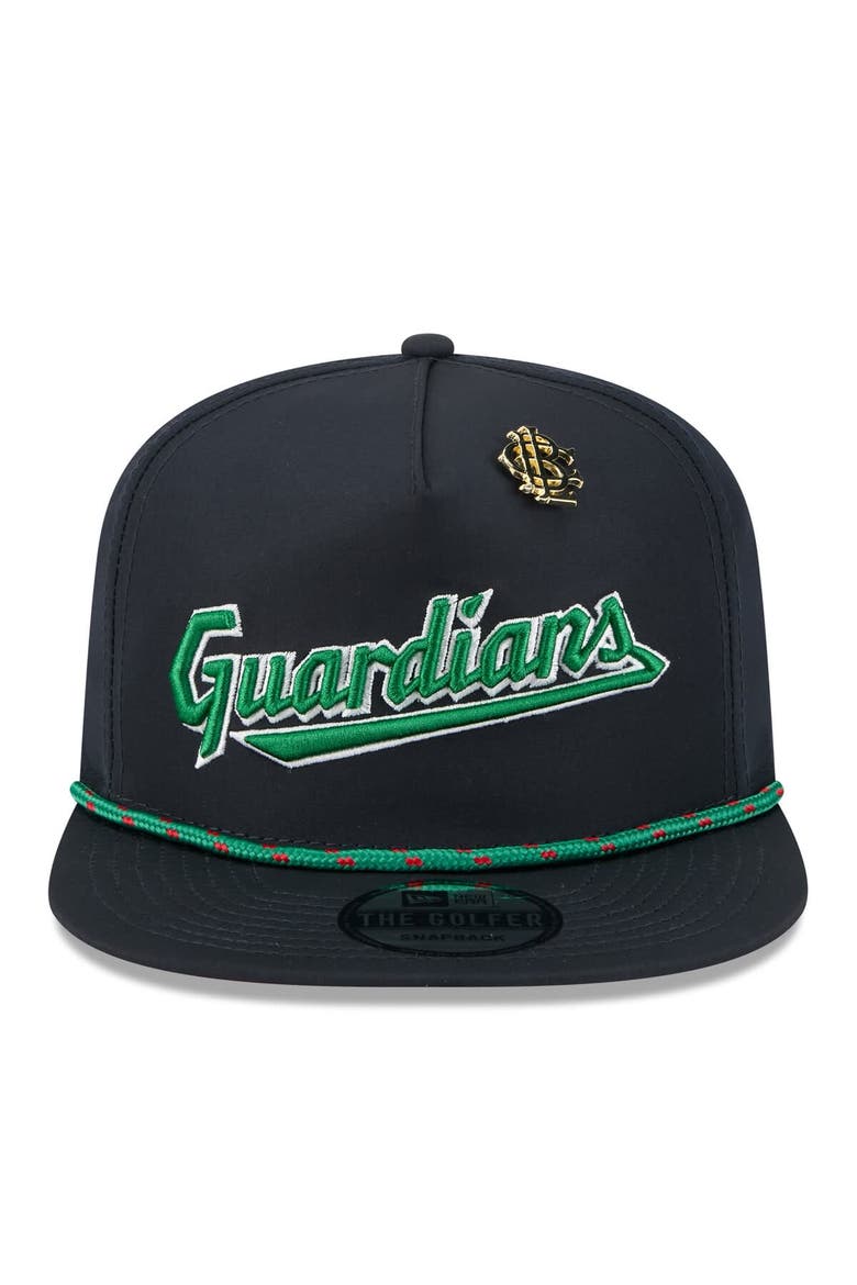 Men's New Era  Navy Cleveland Guardians 2025 Big League Chew Golfer Snapback Hat, Alternate, color, Navy