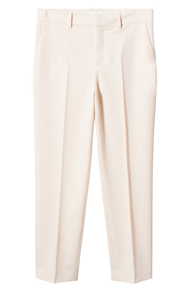 MANGO Pleated Straight Leg Suit Pants, Alternate, color, 