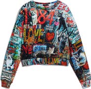 Desigual Graphic Cotton Sweatshirt