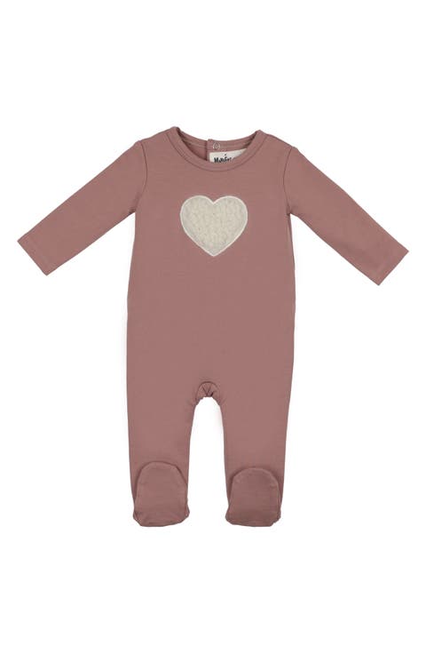Heart Appliqué Footie (Baby)