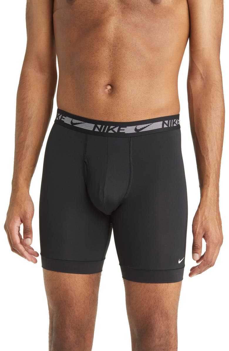 Nike 3-Pack Dri-FIT Ultra Stretch Micro Long Leg Boxer Briefs, Main, color,