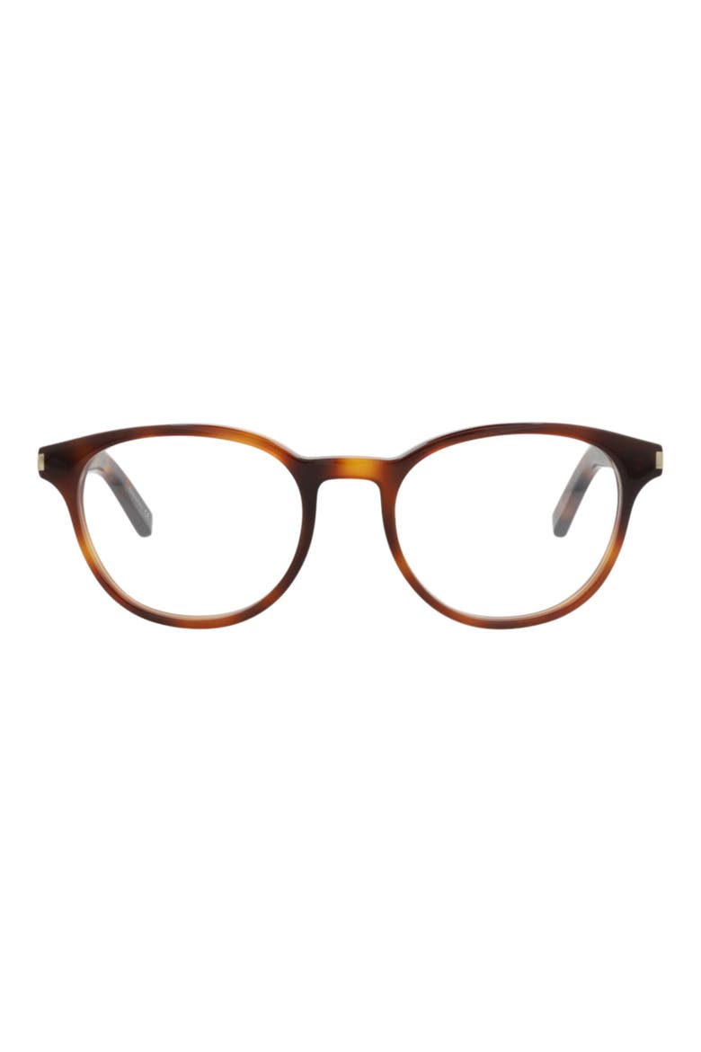 50mm Round Optical Glasses, Main, color, AVANA AVANA TRANSPARENT