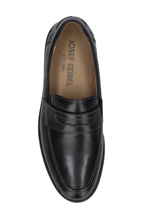 Josef Seibel Stuart 06 Penny Loafer In Black