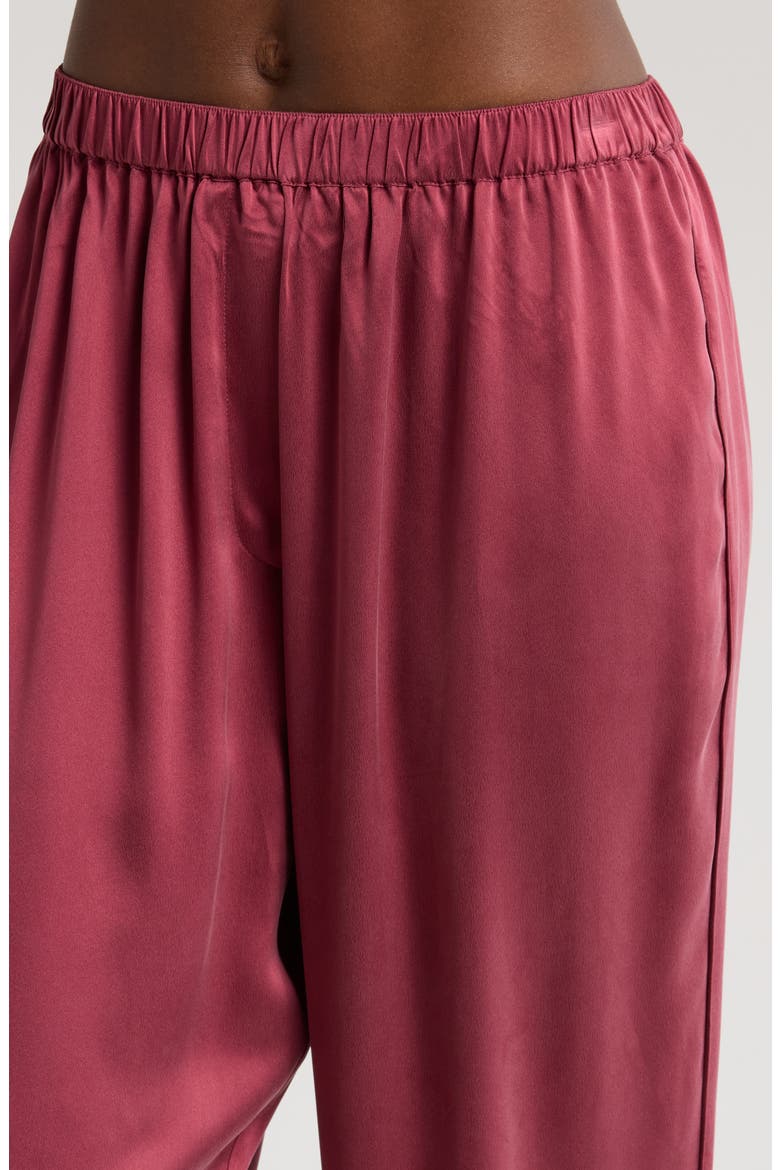 Washable Silk Pajamas, Alternate, color, WINTER ROSE/ CALLIOPE WINE