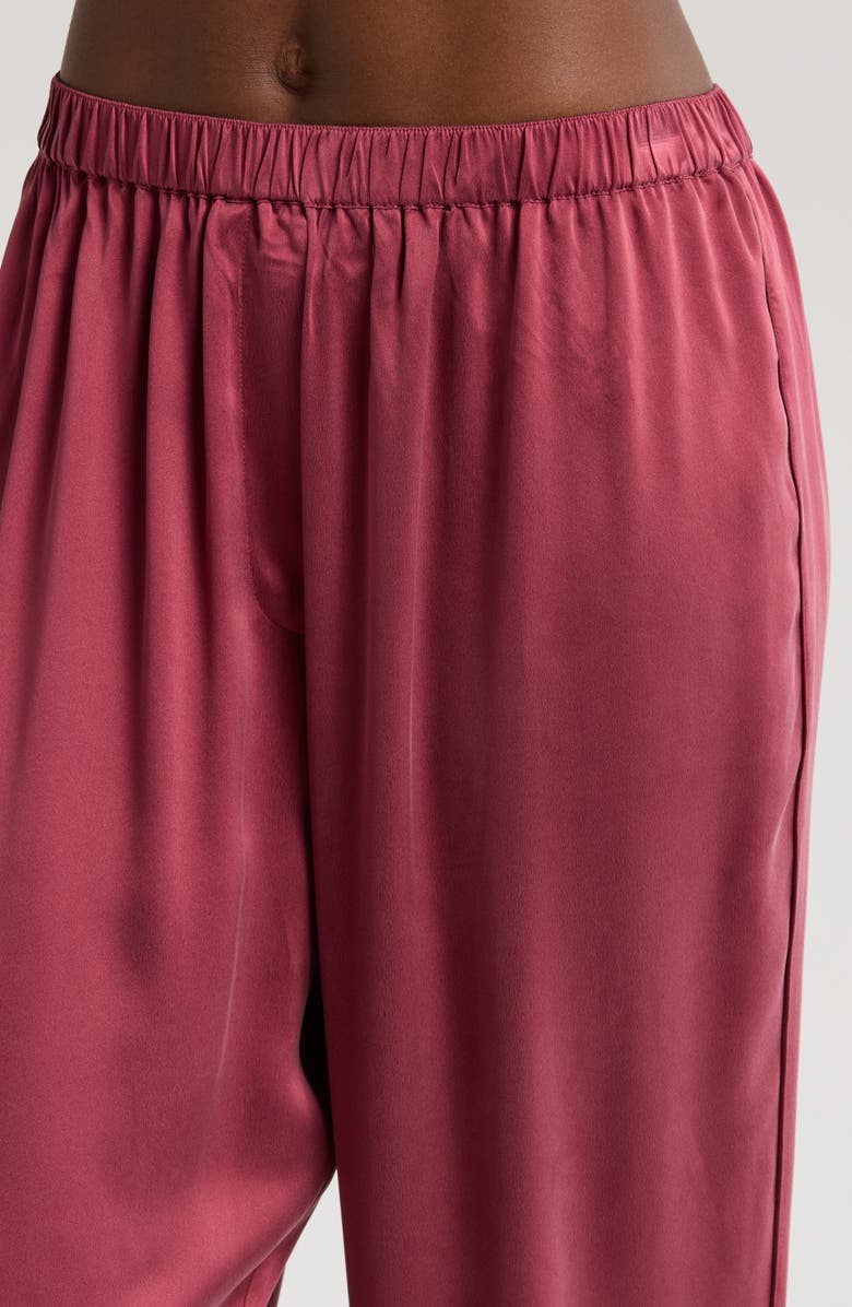 Lunya Washable Silk Pajamas, Alternate, color, Winter Rose/ Calliope Wine