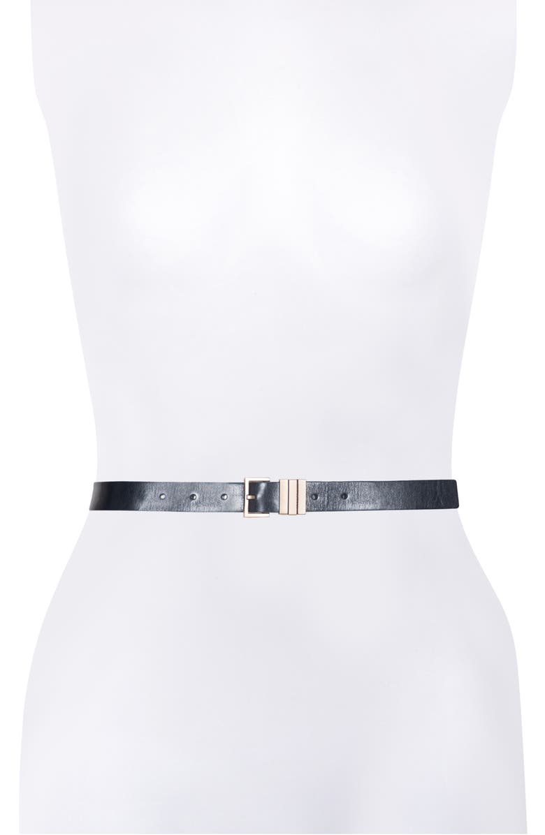 AllSaints Leather Belt, Alternate, color,