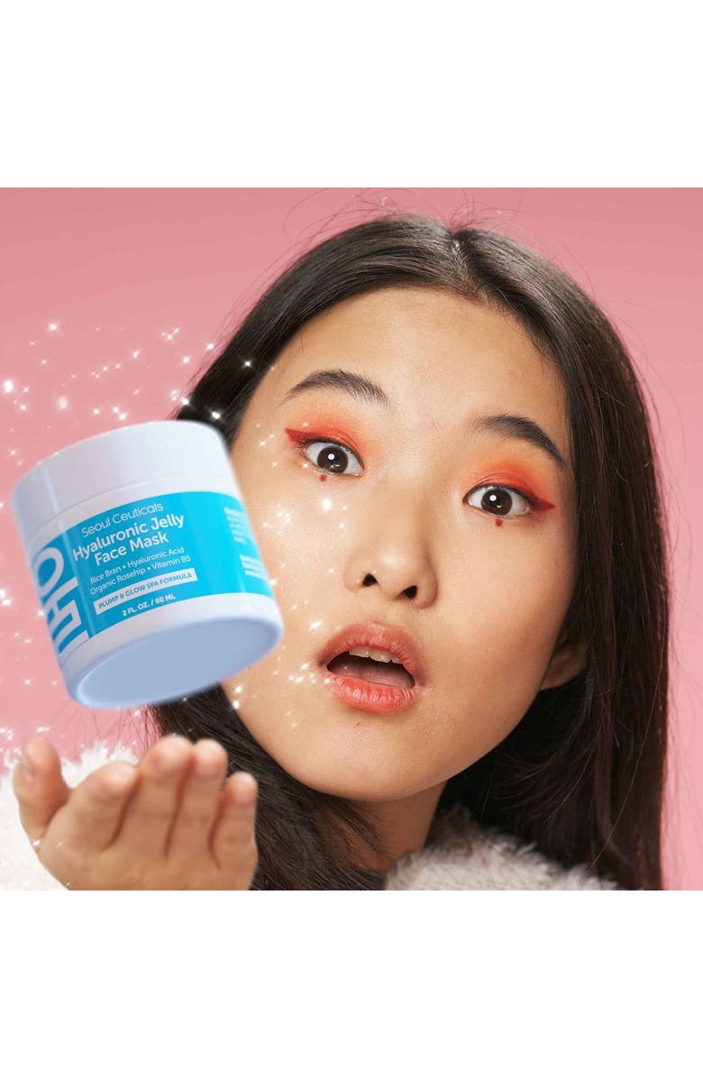 Seoul Ceuticals Korean Skincare Hyaluronic Jelly Face Mask, Alternate, color, Clear