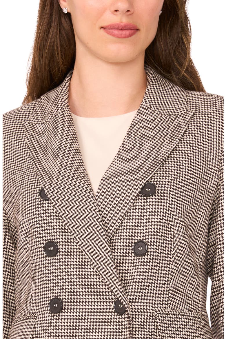 Double Breasted Houndstooth Blazer, Alternate, color, ARCTIC WOLF