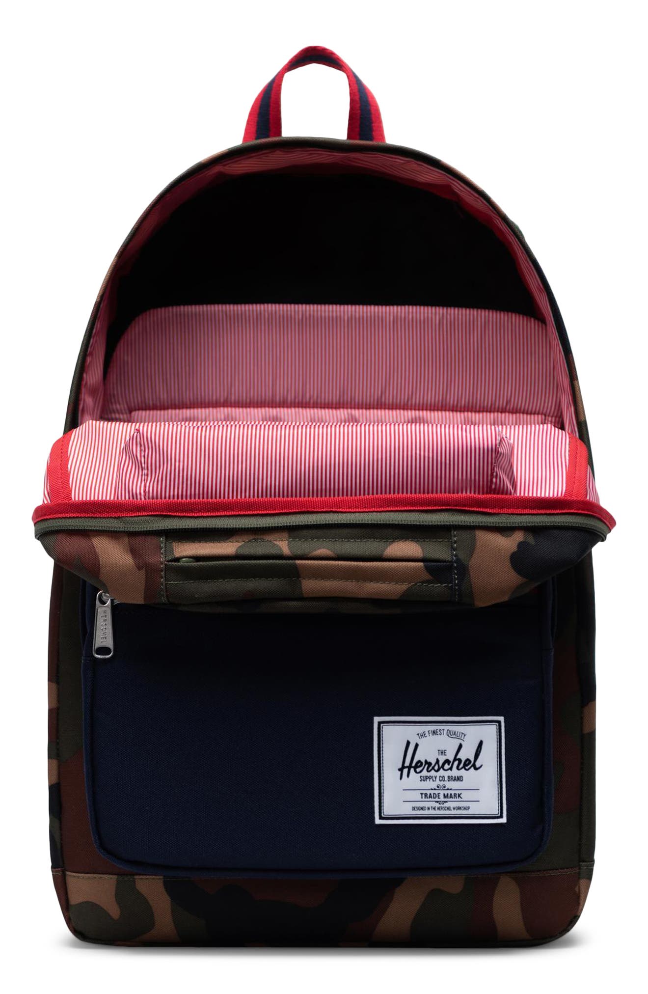 Pop Quiz Backpack, Alternate, color, WOODLAND CAMO/PEACOAT/TAN