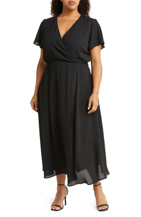 Marie II Slit Sleeve Dress (Plus)