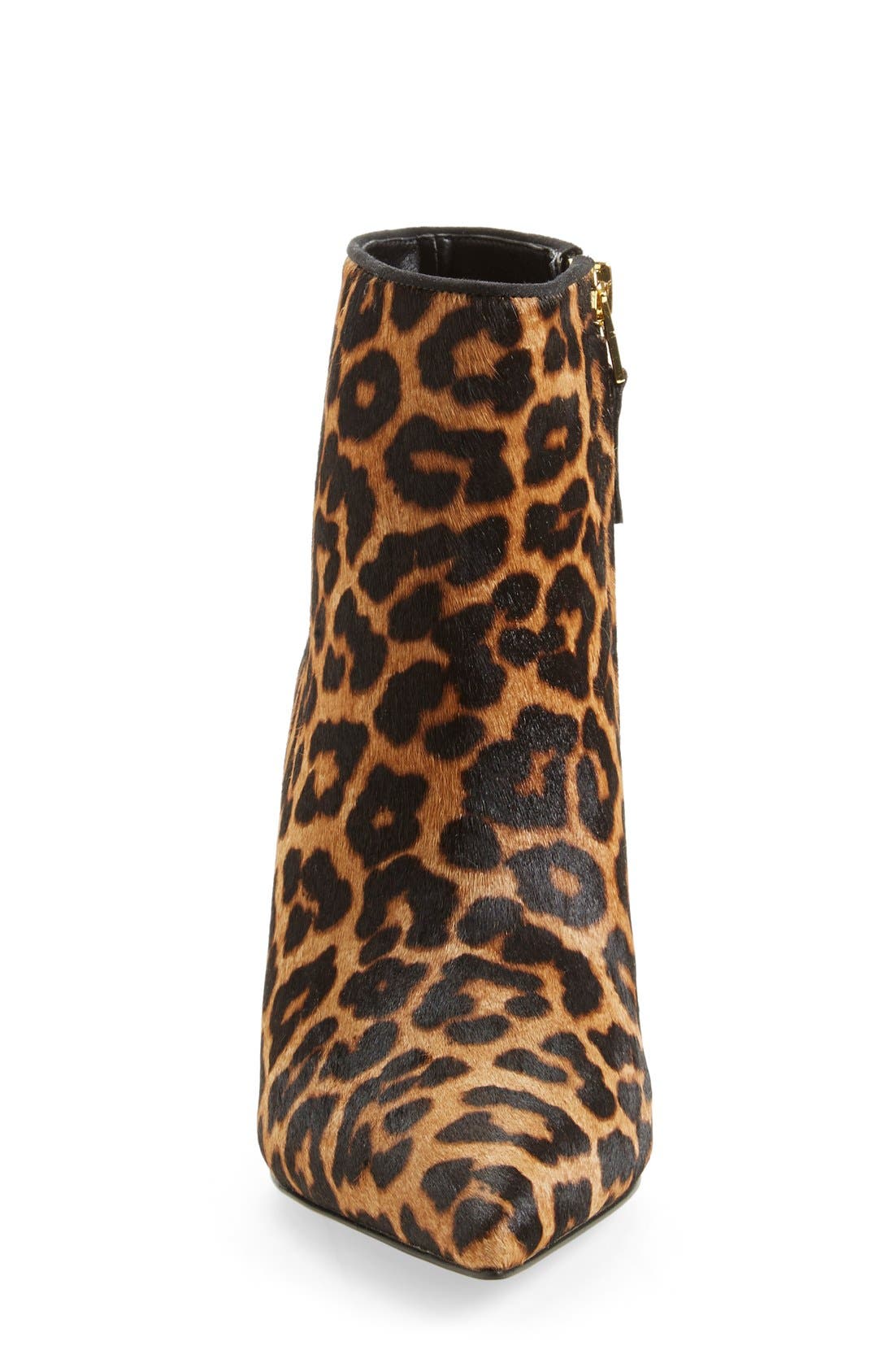 'Karen' Pointy Toe Bootie, Alternate, color, LEOPARD CALF HAIR
