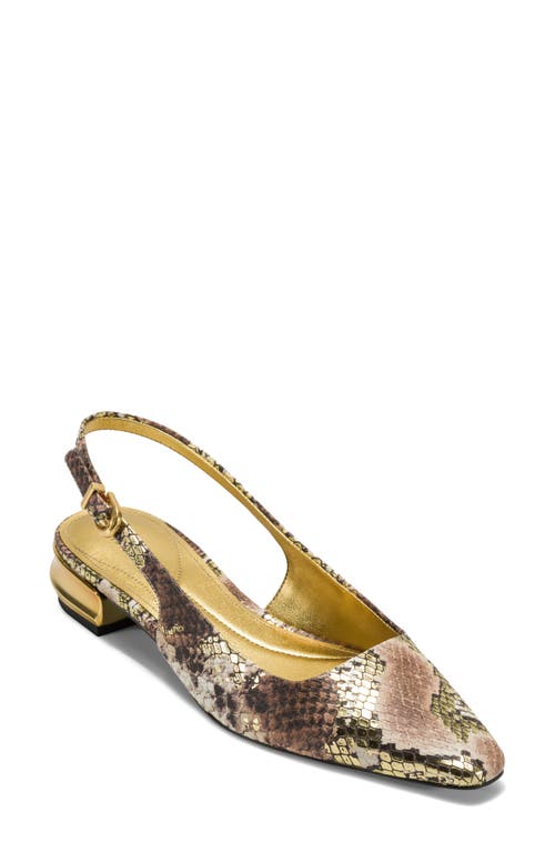 Donna Karan New York Savita Slingback Pump In Gold