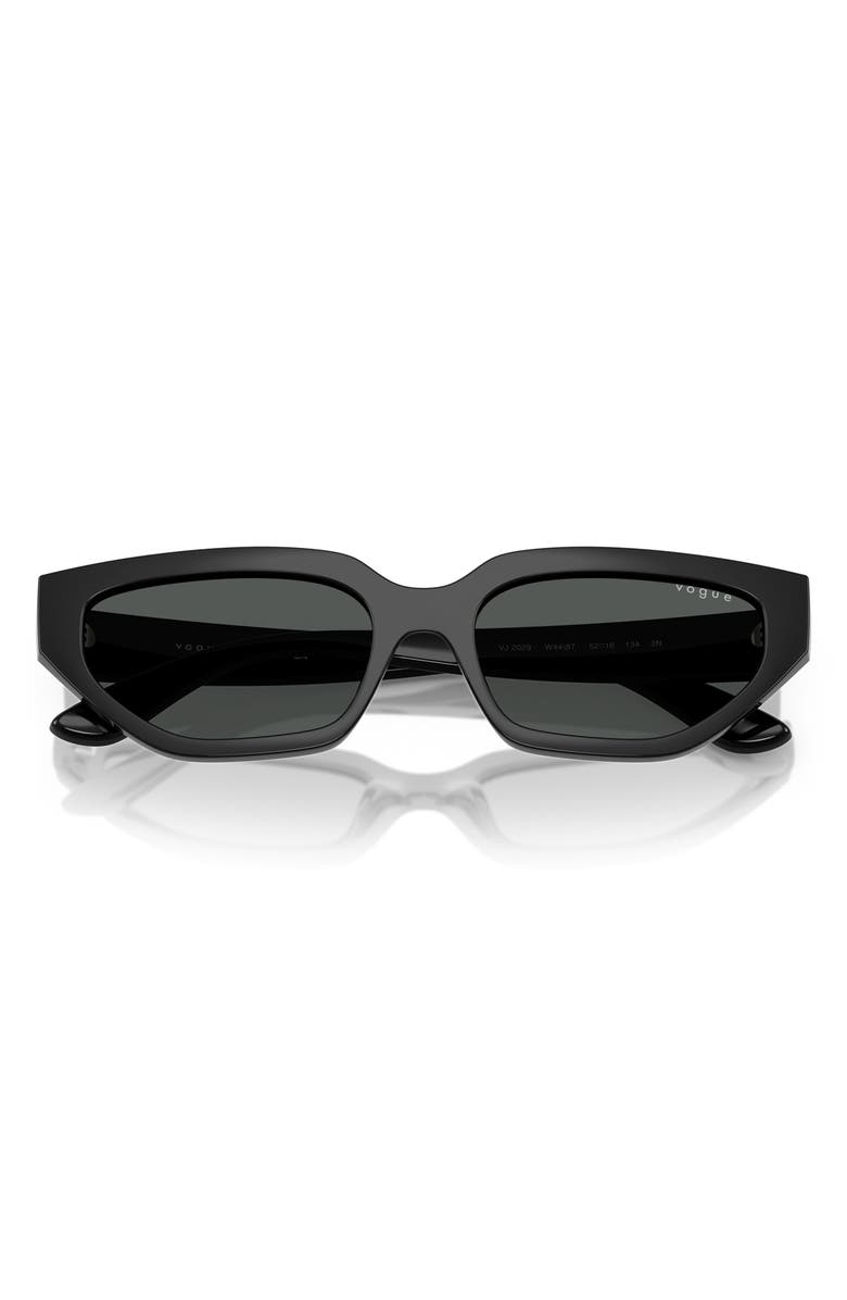 VOGUE Kids' 52mm Irregular Sunglasses, Alternate, color, Black