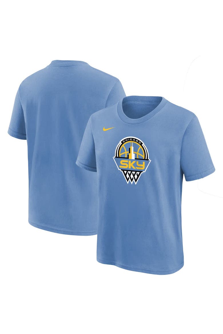 Youth Nike Sky Blue Chicago Sky Essential Logo T-Shirt, Alternate, color, Blue
