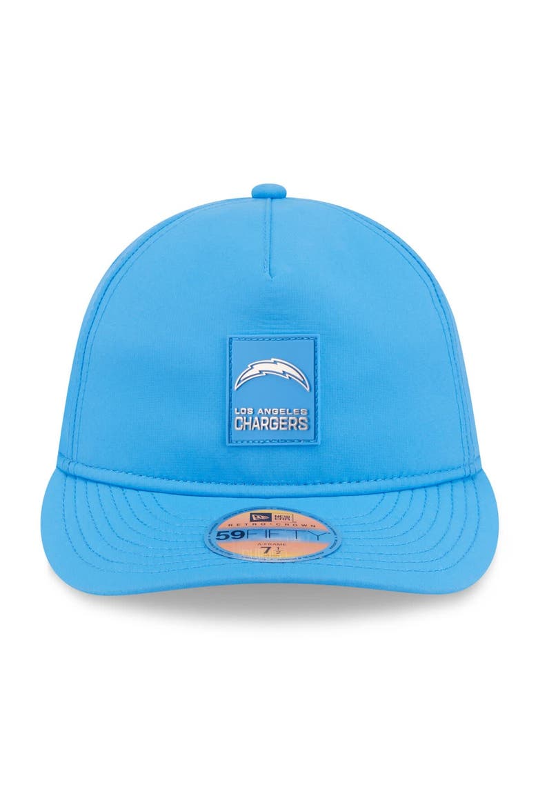Men's New Era Powder Blue Los Angeles Chargers 2025 Sideline  Retro Crown 59FIFTY Fitted Hat, Alternate, color, Powder Blue