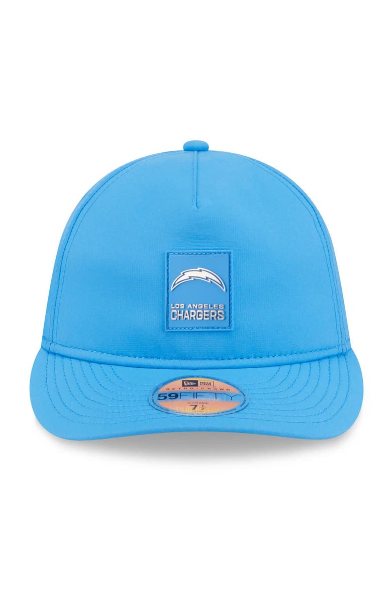 New Era Men's New Era Powder Blue Los Angeles Chargers 2025 Sideline Retro Crown 59FIFTY Fitted Hat, Alternate, color, Powder Blue