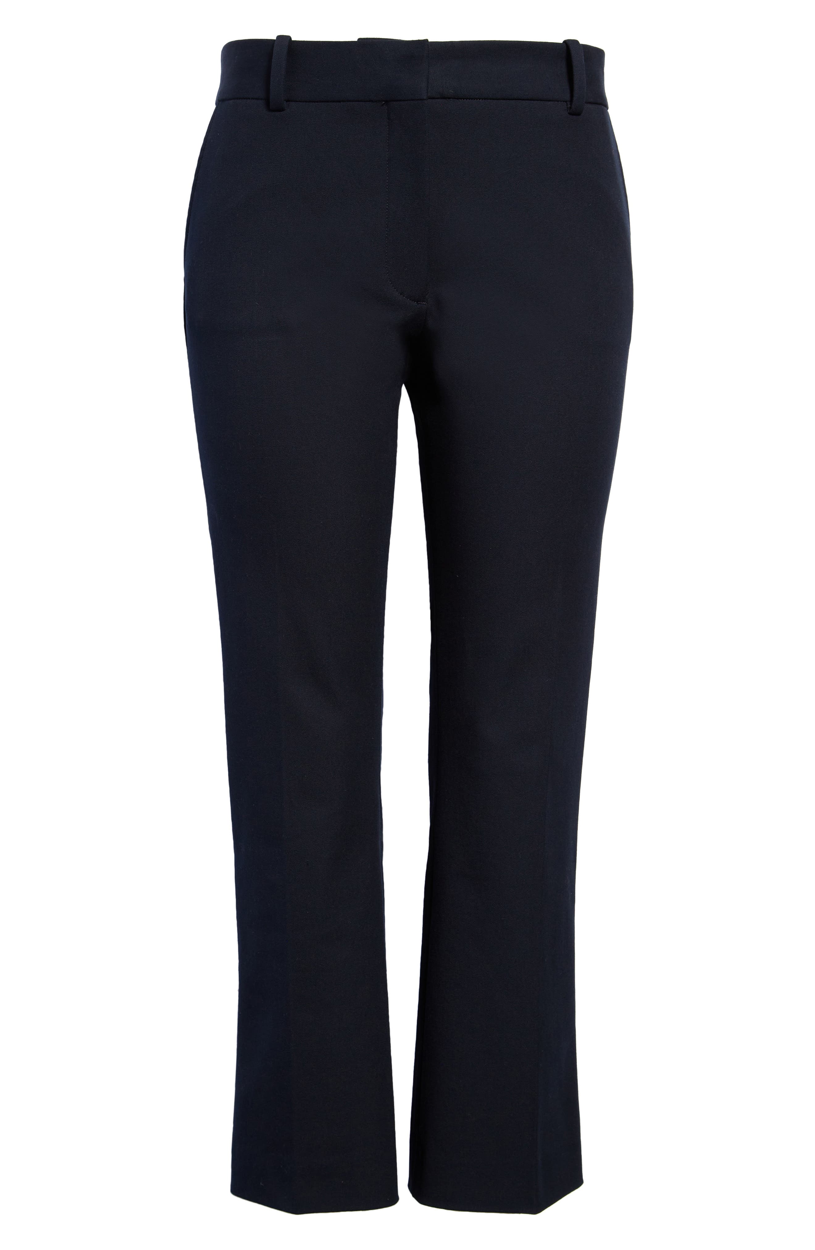 FRAME Le Crop Mini Bootcut Trousers - Navy