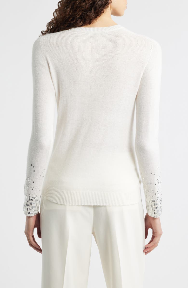 KOBI HALPERIN Lainey Sequin Cuff Sweater, Alternate, color, Ivory