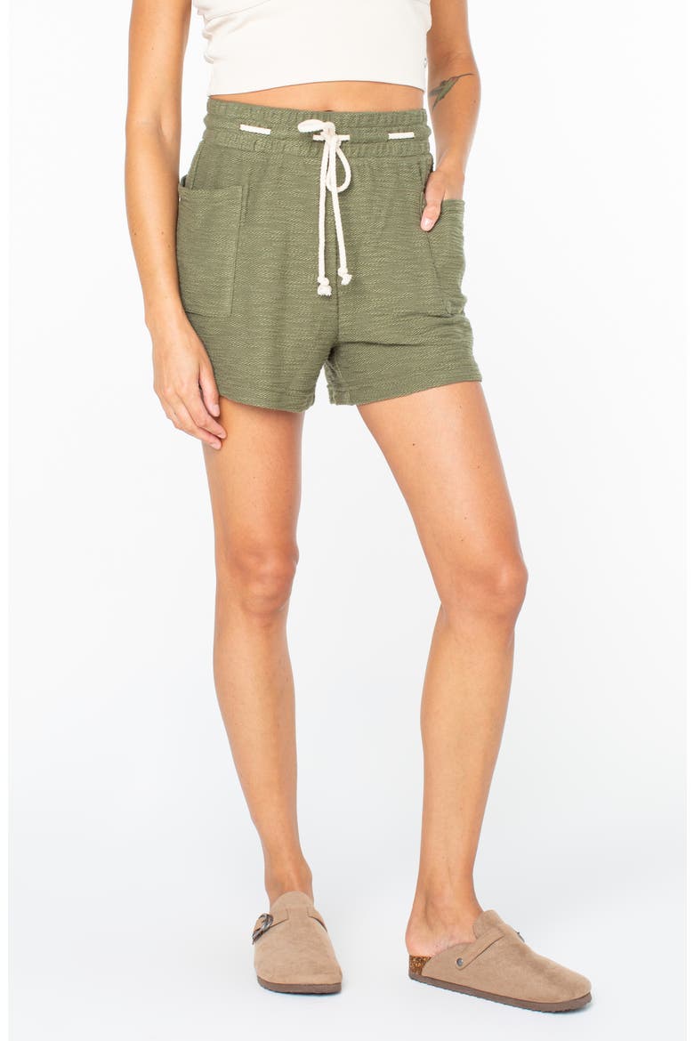 Sunny Coast Cotton Blend Shorts, Main, color, FOUR LEAF