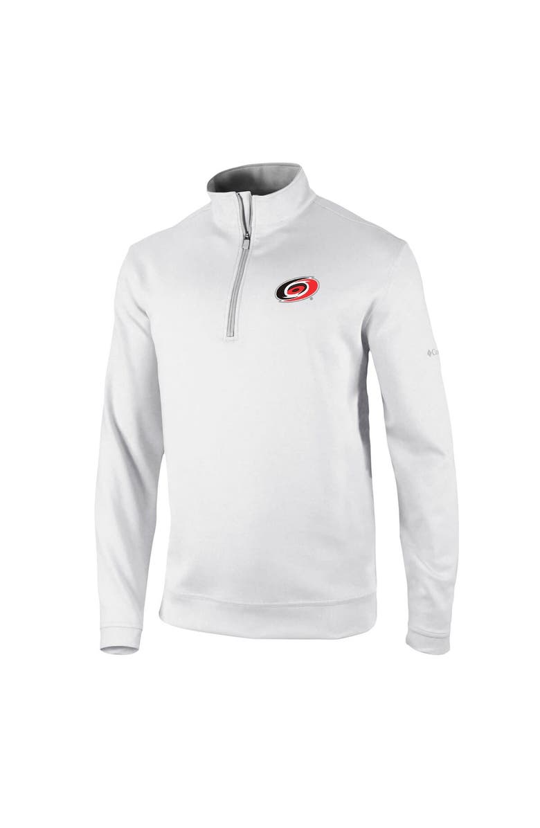 Columbia Men's Columbia White Carolina Hurricanes Wickham Hills Omni-Wick Quarter-Zip Jacket, Alternate, color, White