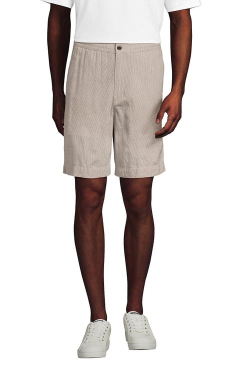 7" Classic Fit Linen Cotton E-Waist Short