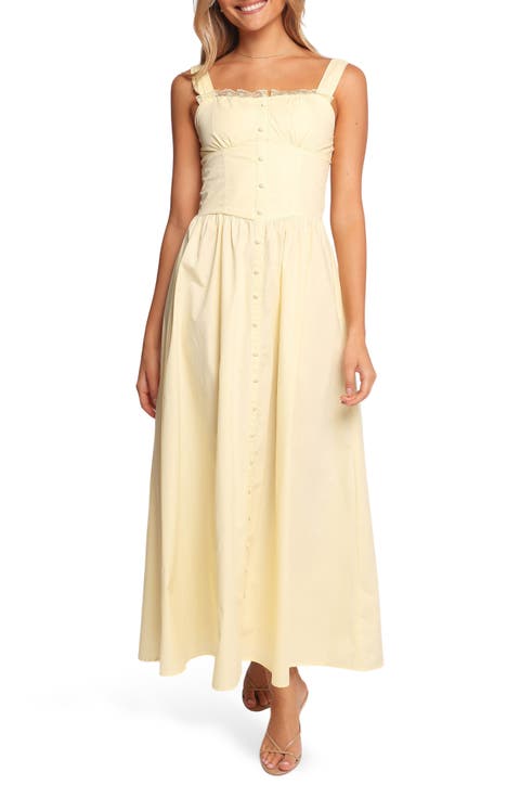 Bellus Lace Trim Sleeveless Maxi Dress