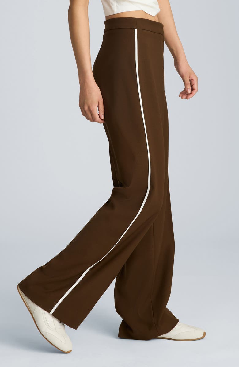 Kenneth Cole Side Stripe Wide Leg Pants, Alternate, color, 