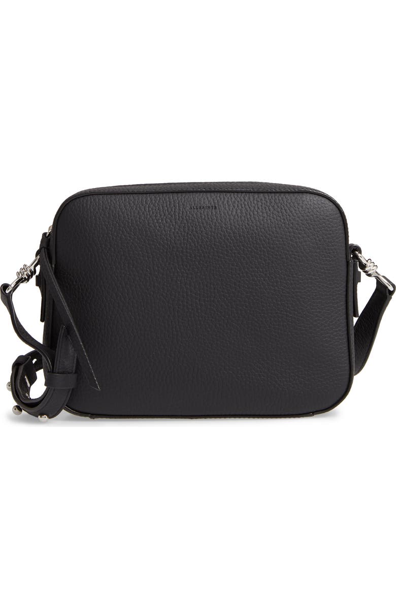 AllSaints Captain Lea Leather Crossbody Bag, Alternate, color,
