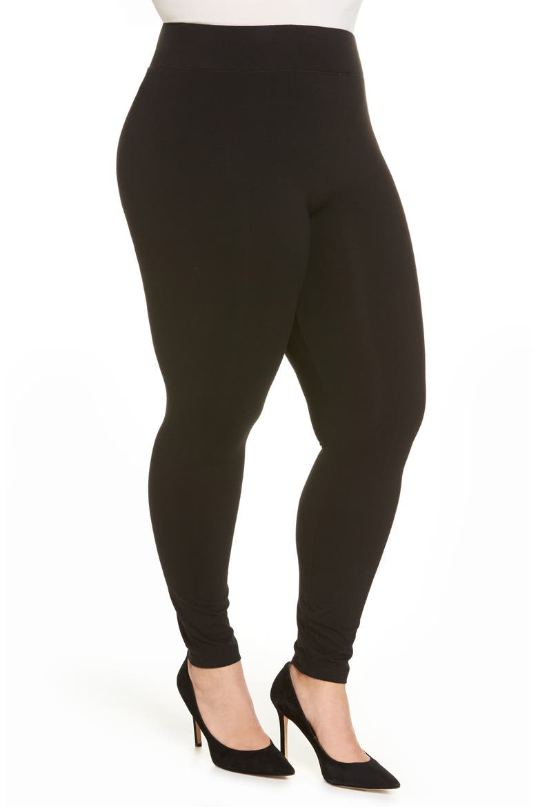 High Rise Leggings, Alternate, color, BLACK