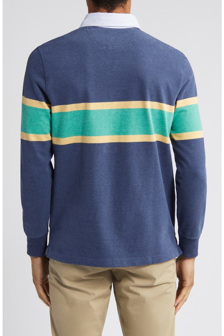 Long Sleeve Rugby Polo, Alternate, color, NAVY MULTI