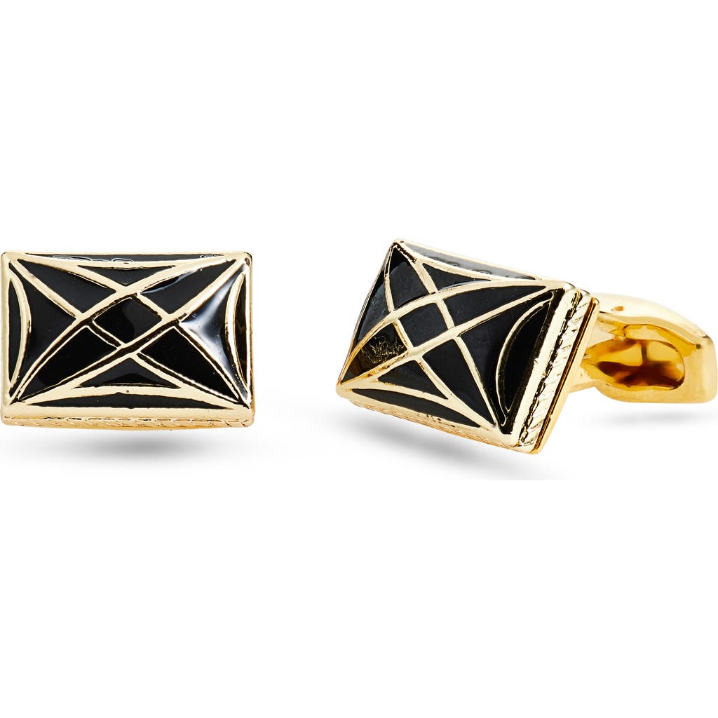 Clifton Wilson Two Tone Rectangular Cuff Links