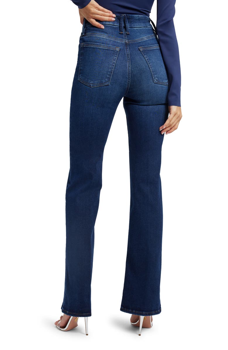 Good American Always Fits Good Classic High Waist Bootcut Jeans, Alternate, color,