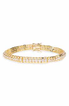 NORDSTROM RACK Cubic Zirconia Inset Tennis Bracelet